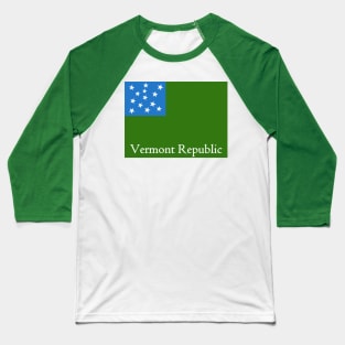 Vermont Republic Flag Baseball T-Shirt